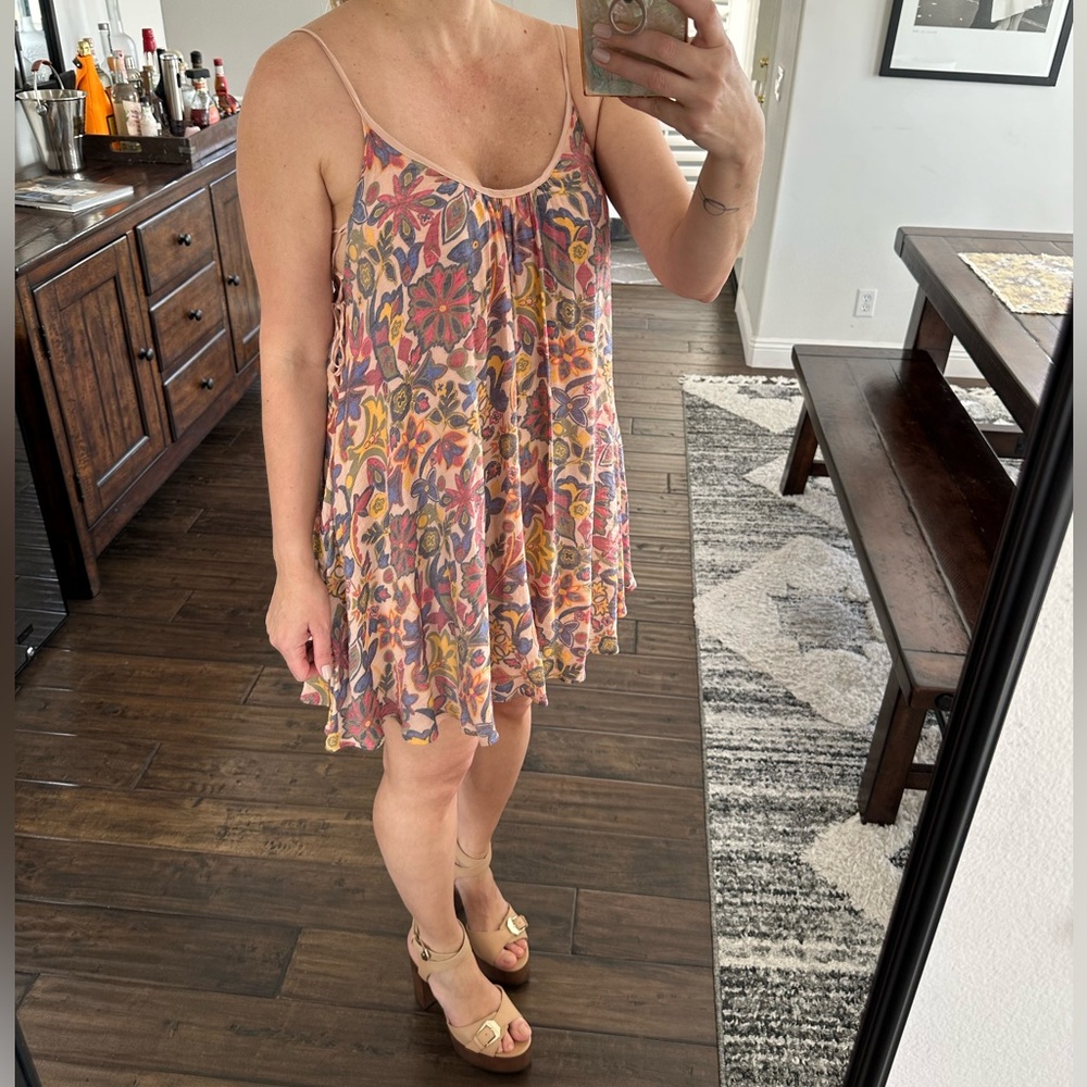 Kimchi Blue by Urban Outfitters Bohemian Mini Floral Dress Size Medium